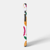 Coque iPhone 12 Motif sans couture avec des fruits. Tampon texturé (Côté gauche)