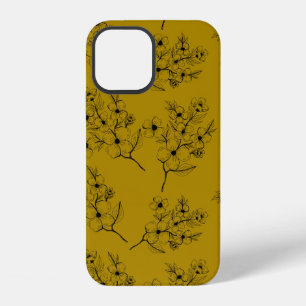Coque iPhone 12 Motif sans couture avec petites fleurs dans le sty