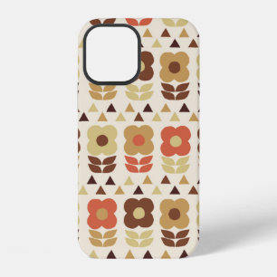 Coque iPhone 12 Motif sans couture de fleurs rétro