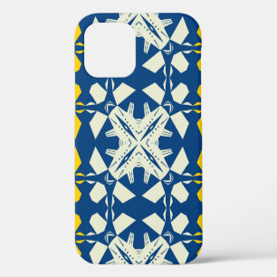 Coque iPhone 12 Motif sans couture de style tribal asiatique, abst