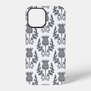 Coque iPhone 12 motif sans couture silhouette chardon