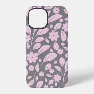 Coque iPhone 12 Motif sans couture vintage avec fleurs roses et fe