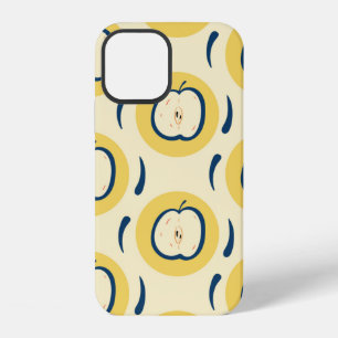 Coque iPhone 12 Motif sans couture vintage avec pomme.
