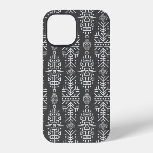 Coque iPhone 12 Motif sans couture vintage dans un style ethnique.