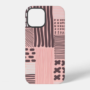 Coque iPhone 12 Motif sans couture vintage. Texture moderne élégan