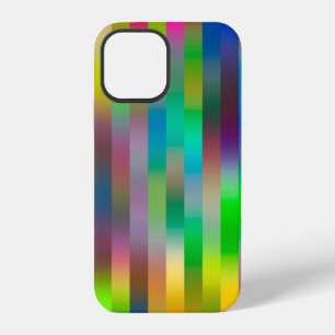 Coque iPhone 12 motif simple de lignes verticales parallèles abs