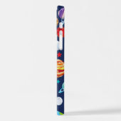 Coque iPhone 12 Motif spatial, Planètes, Étoiles, Cosmos, Galaxie (Côté gauche)