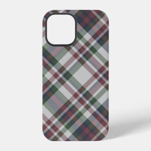 Coque iPhone 12 Motif tartan multicolore vintage sans couture. Car
