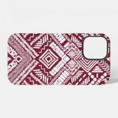 Coque iPhone 12 Motif transparent Aztec (Verso Horizontal)