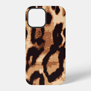 Coque iPhone 12 Motif transparent Empreinte de léopard