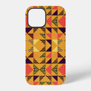 Coque iPhone 12 Motif triangle sans couture abstrait avec