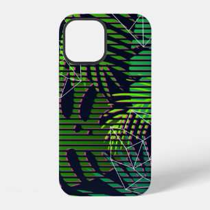 Coque iPhone 12 Motif tropical sans couture avec des plantes tropi