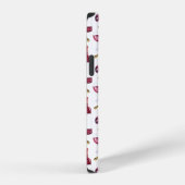 Coque iPhone 12 Motif Vin Rouge (Côté droit)