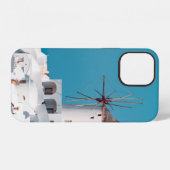 Coque iPhone 12 moulin Brown et blanc (Verso Horizontal)