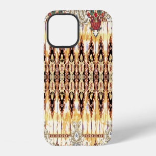 Coque iPhone 12 Mughal ethnique : motif numérique floral