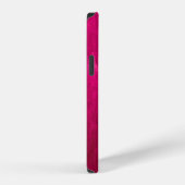 Coque iPhone 12 Mur rose foncé : texture abstraite. (Côté droit)