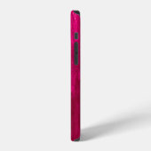 Coque iPhone 12 Mur rose foncé : texture abstraite. (Côté gauche)