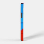 Coque iPhone 12 Mur rouge peint (Côté droit)