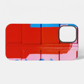 Coque iPhone 12 Mur rouge peint (Verso Horizontal)