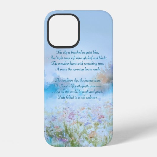 Coque iPhone 12 Murmures dans la Prairie (Verso)