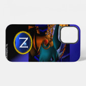 Coque iPhone 12 NEMES /HYPER ANDROID, Monogramme de science-fictio (Verso Horizontal)