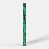 Coque iPhone 12 Nodules de malachite vert (Côté droit)