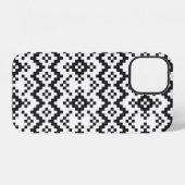 Coque iPhone 12 Noël Snowflakes Fair Isle Seamless Patternart (Verso Horizontal)