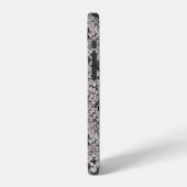Coque iPhone 12 Noir et Gris Serpent Design Coque-Mate iPhone (Côté gauche)