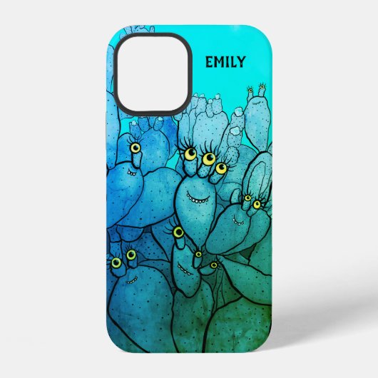 Coque iPhone 12 Nom de succulente de cactus drôle (Verso)