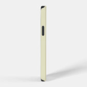 Coque iPhone 12 Nom monogramme blanc stylé moderne (Côté droit)