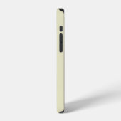 Coque iPhone 12 Nom monogramme blanc stylé moderne (Côté gauche)