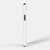 Coque iPhone 12 Nom Monogramme Élégant Simple Minimal Blanc Gris (Côté droit)