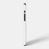 Coque iPhone 12 Nom Monogramme Élégant Simple Minimal Blanc Gris (Côté gauche)