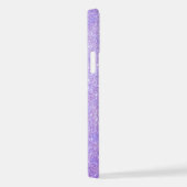 Coque iPhone 12 Nom monogrammé pailleté élégant (Côté droit)