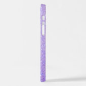 Coque iPhone 12 Nom monogrammé pailleté élégant (Côté gauche)