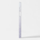 Coque iPhone 12 Nom monogrammé pailleté élégant (Côté gauche)