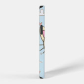 Coque iPhone 12 Nuage de chat texture cœur chaton (Côté droit)