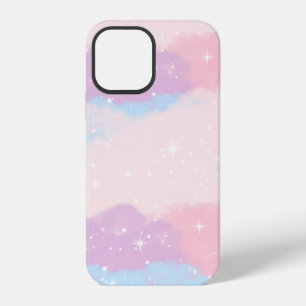 Coque iPhone 12 Nuage pastel doux multicolore aquarelle fantaisist