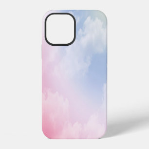 Coque iPhone 12 Nuages Pastel : Motif de Fond Serein