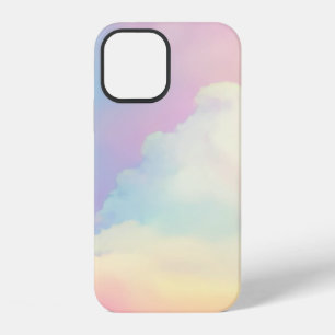 Coque iPhone 12 Nuages pastel sereins aux teintes douces