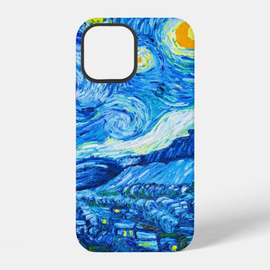 Coque iPhone 12 Nuit Van Gogh Starry (Verso)