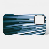 Coque iPhone 12 Numérique blanc et noir (Verso Horizontal)