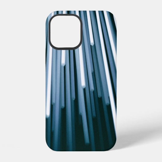 Coque iPhone 12 Numérique blanc et noir (Verso)