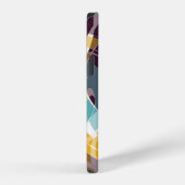 Coque iPhone 12 Objets géométriques abstraits graffiti effet grung (Côté droit)