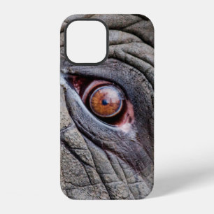 Coque iPhone 12 Œil d'éléphant animal de près