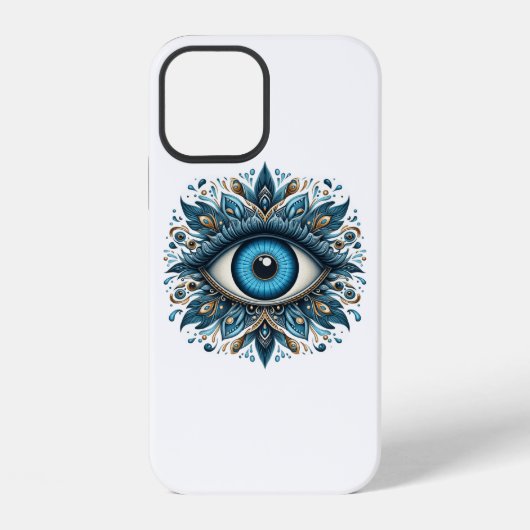 Coque iPhone 12 Oeil malin (Verso)