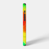 Coque iPhone 12 Œuvre d'art à texture riche abstraite. Modèle créa (Côté gauche)
