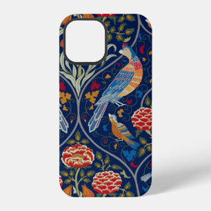 Coque iPhone 12 Oiseaux et Fleurs, William Morris