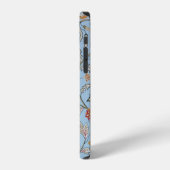 Coque iPhone 12 Oiseaux et fleurs, William Morris (Côté gauche)