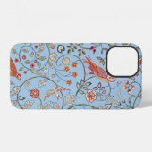 Coque iPhone 12 Oiseaux et fleurs, William Morris (Verso Horizontal)